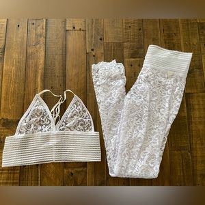 Cute Booty Lounge, “Peep “Show” Basic Bedroom Booty, Large, White lace